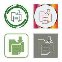 icono de vector de almacenamiento de archivos