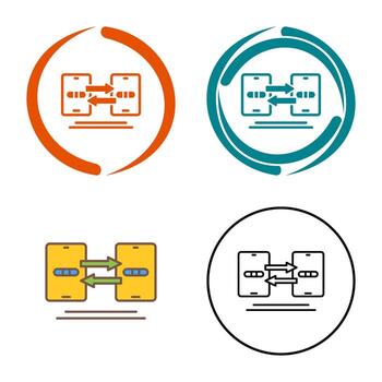Data Synchronization Vector Icon