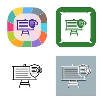 icono de vector de presentación