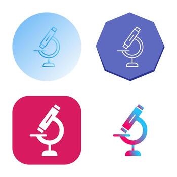 icono de vector de microscopio