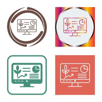 icono de vector de computadora