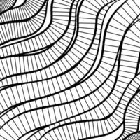 Vector abstract background of lines in black and white colors