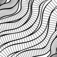 Vector abstract background of lines in black and white colors