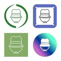 Camping Hat Vector Icon