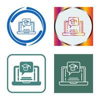 E Learning Vector Icon