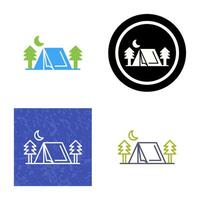 Tent Vector Icon