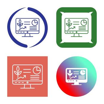 icono de vector de computadora