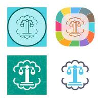 Justice Scale Vector Icon