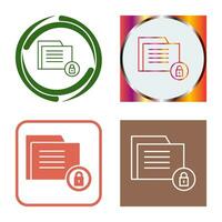 icono de vector de seguridad de datos