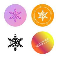 Ship Wheel Vector Icon