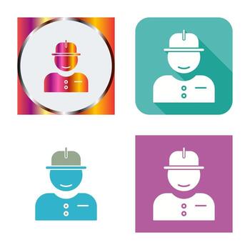 icono de vector de trabajador