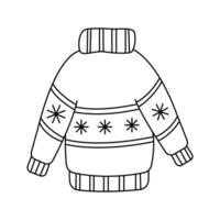 Sweater. Vector illustration in doodle style.
