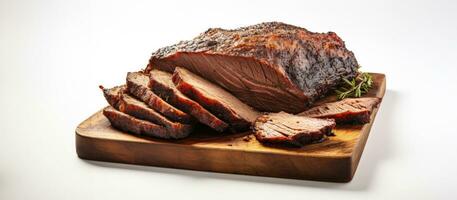 Brisket Isolated on White Background photo