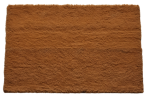 Brown door mat isolated on transparent background png