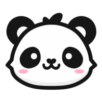 The panda logo is simple and elegant png