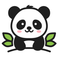 The panda logo is simple and elegant png