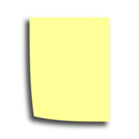 Vertical blank sticky note transparent png
