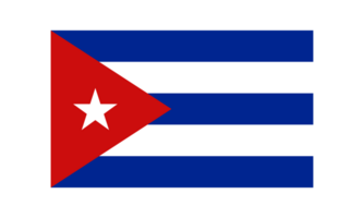 Cuba nationaal vlag in origineel verhouding transparant PNG