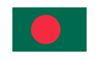 Bangladesh nationaal vlag in origineel verhouding transparant PNG beeld