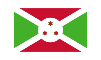 Burundi nacional bandera en original proporción transparente png imagen