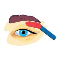 Trendy Eyebrow Wax vector