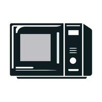 Modern microwave icon flat illustration of a modern microwave vector icon for web design