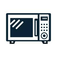 Modern microwave icon flat illustration of a modern microwave vector icon for web design