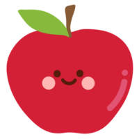 ilustración de manzana roja png