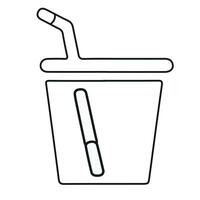 food icon line vector