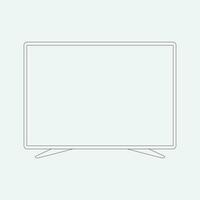 Vector Flat Smart TV Icon