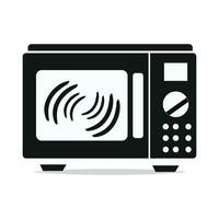 Modern microwave icon flat illustration of a modern microwave vector icon for web design