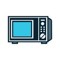 Modern microwave icon flat illustration of a modern microwave vector icon for web design