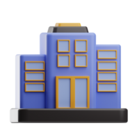 building illustration 3d png