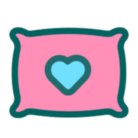 pillow illustration design png