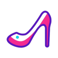 alto bien portado Zapatos ilustración diseño png