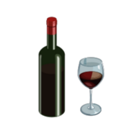 red wine illustration design png