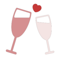 wine glass illustration design png