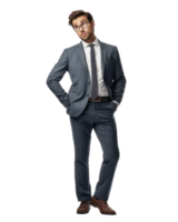 businessman is confused all over . AI Generated png