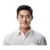 Asian male . AI Generated png