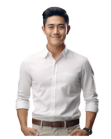 Asian male . AI Generated png