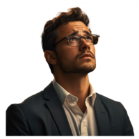 business man worried . AI Generated png