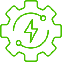 sostenibile energia tecnologia linea icona illustrazione png