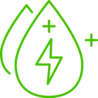 water energy line icon illustration png