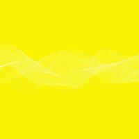 modern simple abstract white color wavy line pattern on yellow color background vector