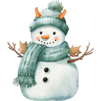 boneco de neve em Natal dia png