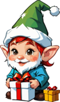 Noël gnome illustration ai génératif png