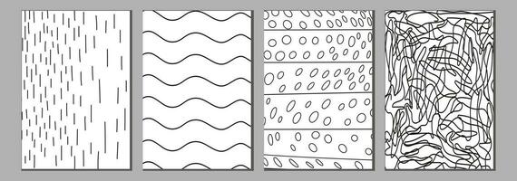 Hand drawn line textures. Includes vector scribbles,grid with irregular, horizontal and wavy strokes,doodle patterns.