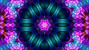 Stunning Abstract Kaleidoscope Background. Unique Multicolor Mosaic Texture in Seamless Geometric Pattern photo