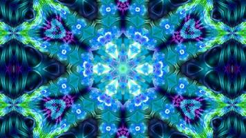 Stunning Abstract Kaleidoscope Background. Unique Multicolor Mosaic Texture in Seamless Geometric Pattern photo