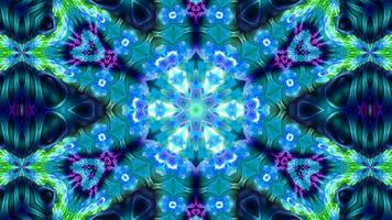 Stunning Abstract Kaleidoscope Background. Unique Multicolor Mosaic Texture in Seamless Geometric Pattern photo